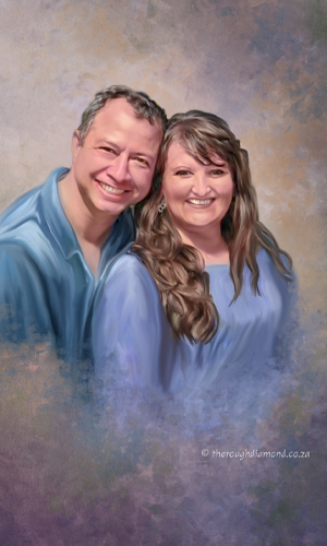 painting of a couple