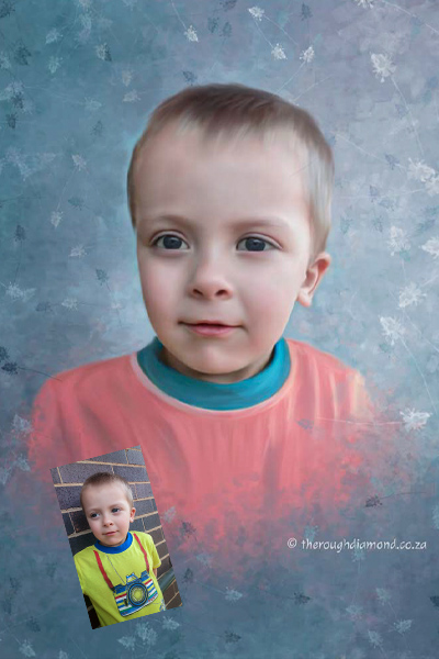 Painting of a little boy