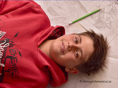 boy in red sweater