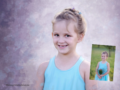 Painting of a little girl